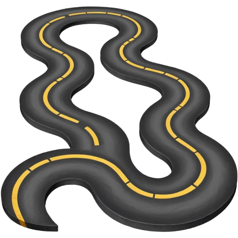The road winding into the distance
 emoji