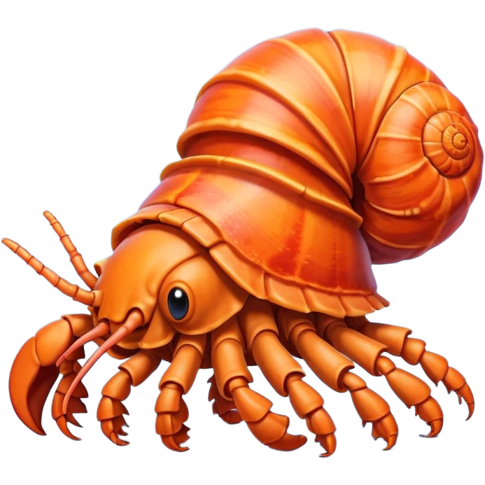 Cartoon hermit crab emoji