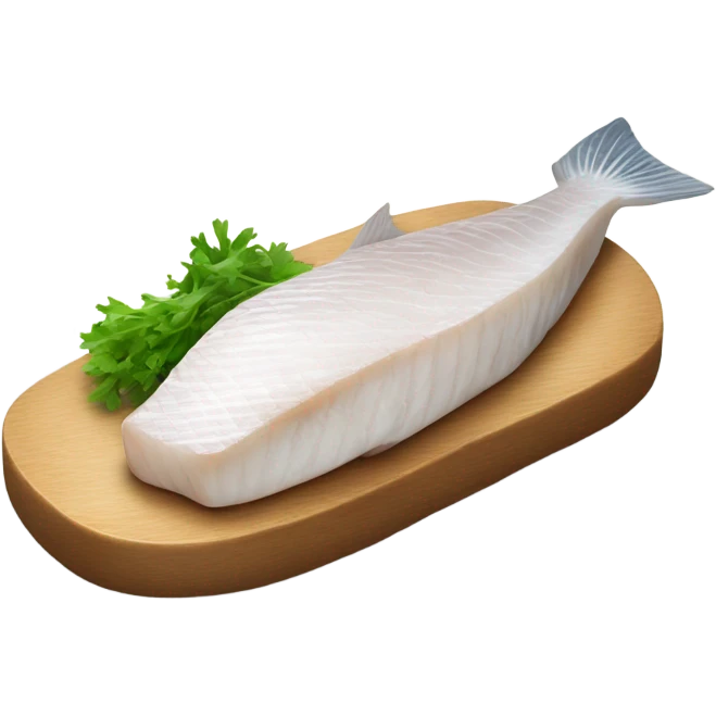 white fish steak with bone emoji