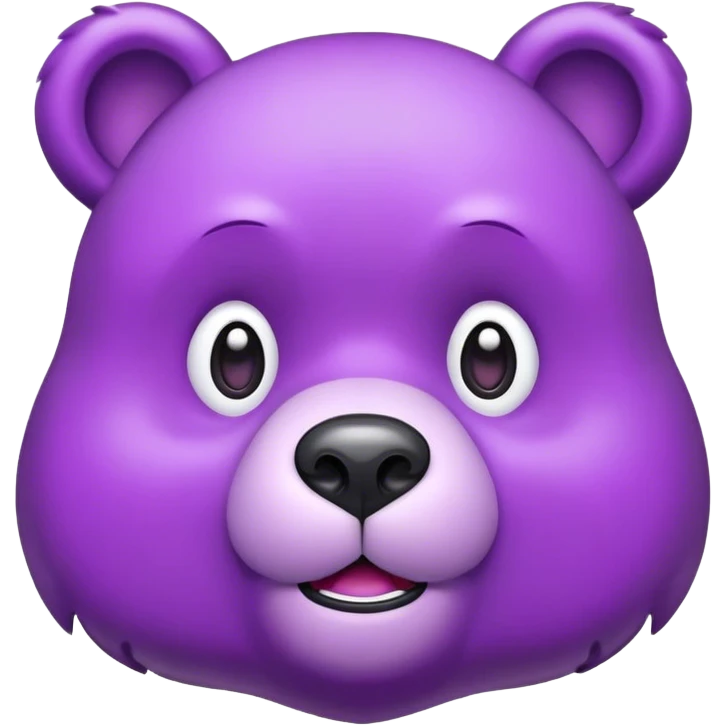 Purple bear emoji