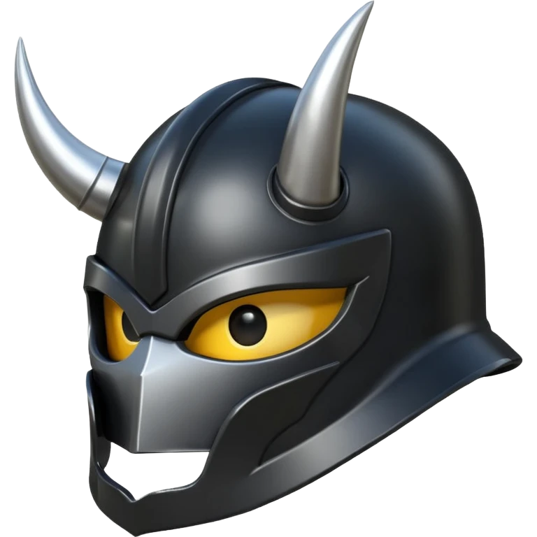 black horn helmet emoji