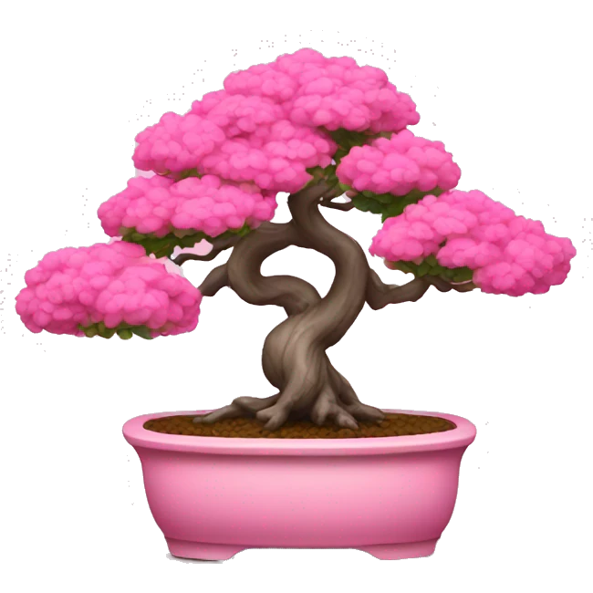 pink bonsai emoji