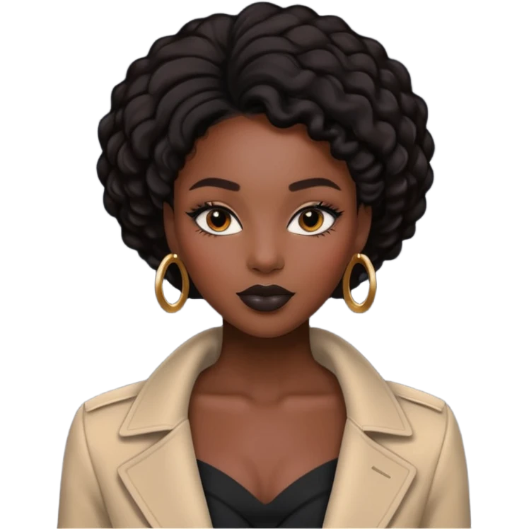 Black women aestetique emoji