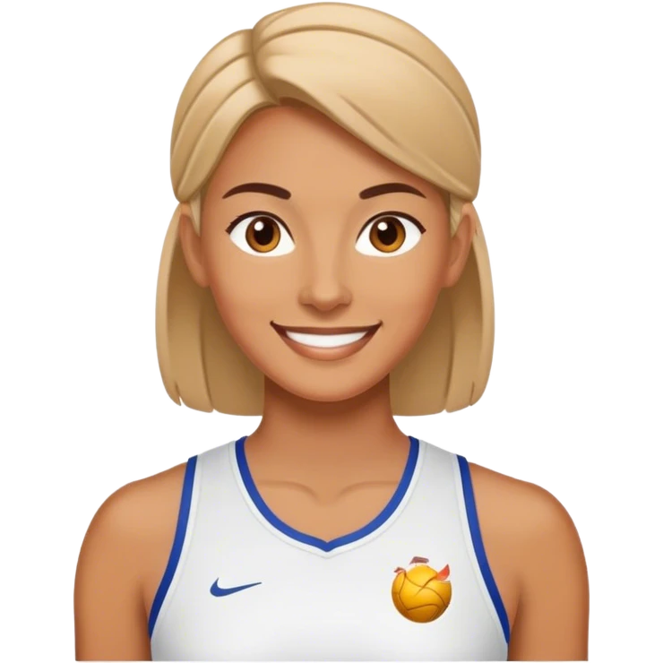 smiling female sport coach emoji