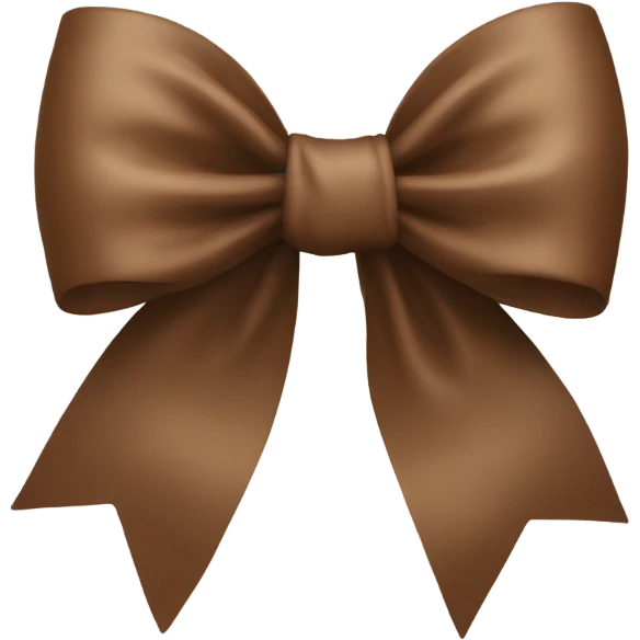Brown bow  emoji