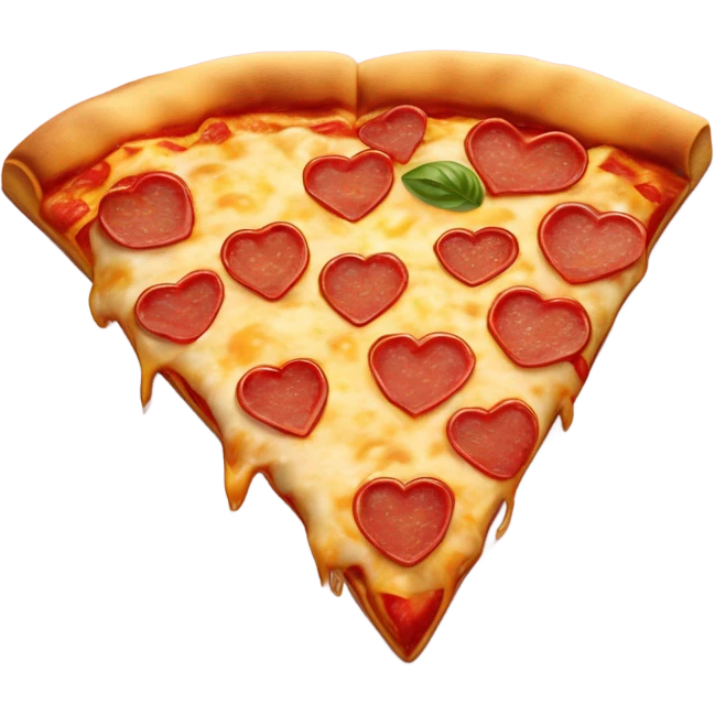 Heart shaped pizza  emoji
