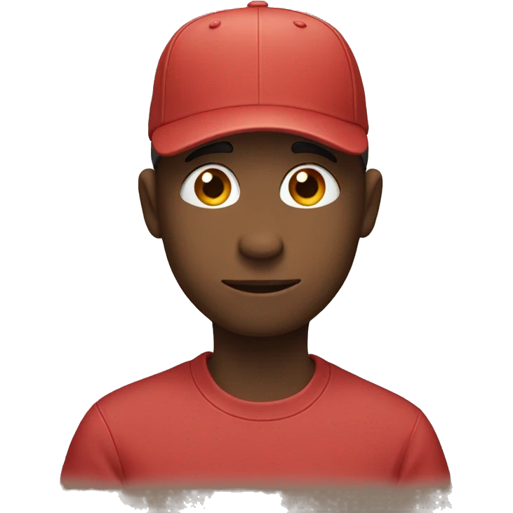 shy with cap emoji