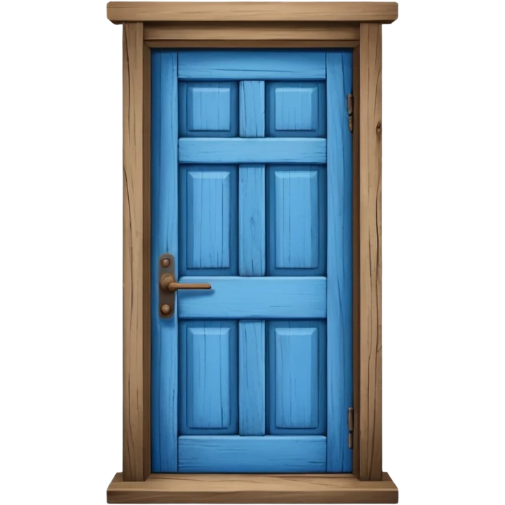blue door emoji
