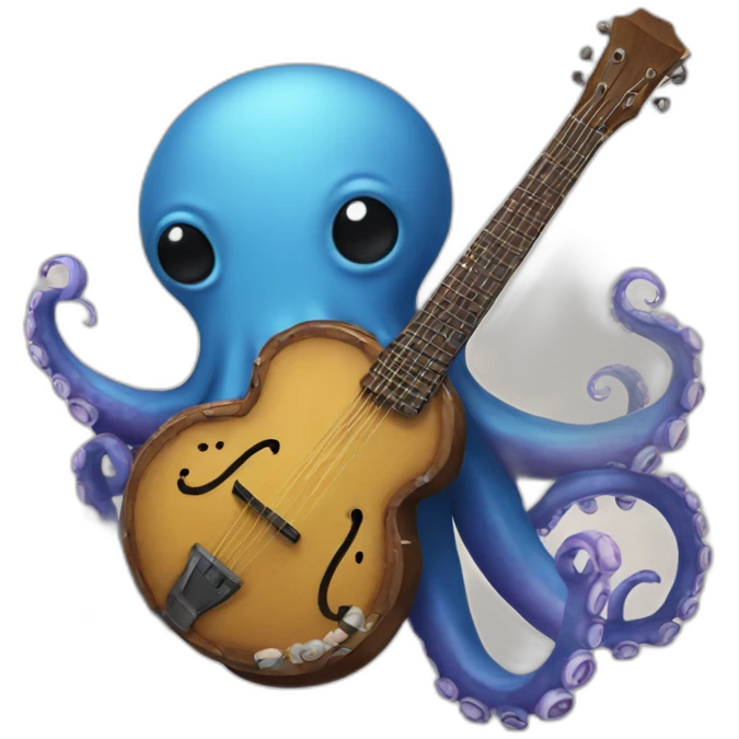 octopus and banjo emoji