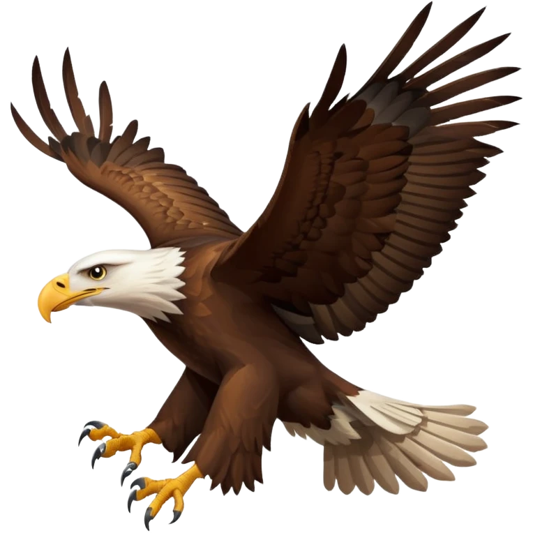 text message with photo of an eagle emoji
