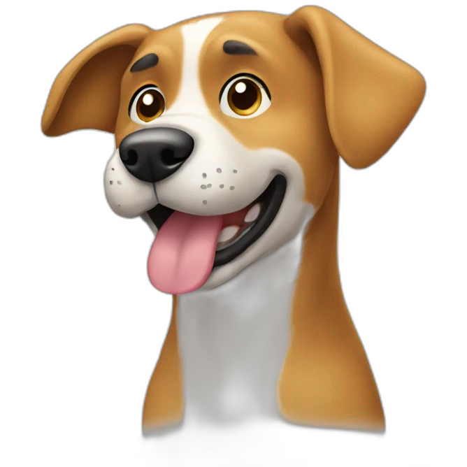 dog saluting emoji