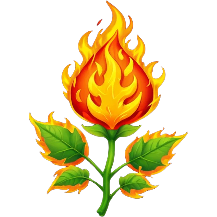 Poison ivy fireball  emoji