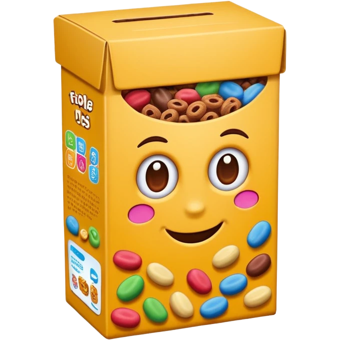 chocolate cereal box emoji