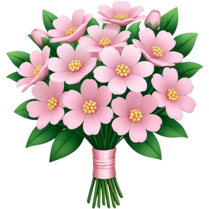 pale pink flower bouquet 🌸 emoji