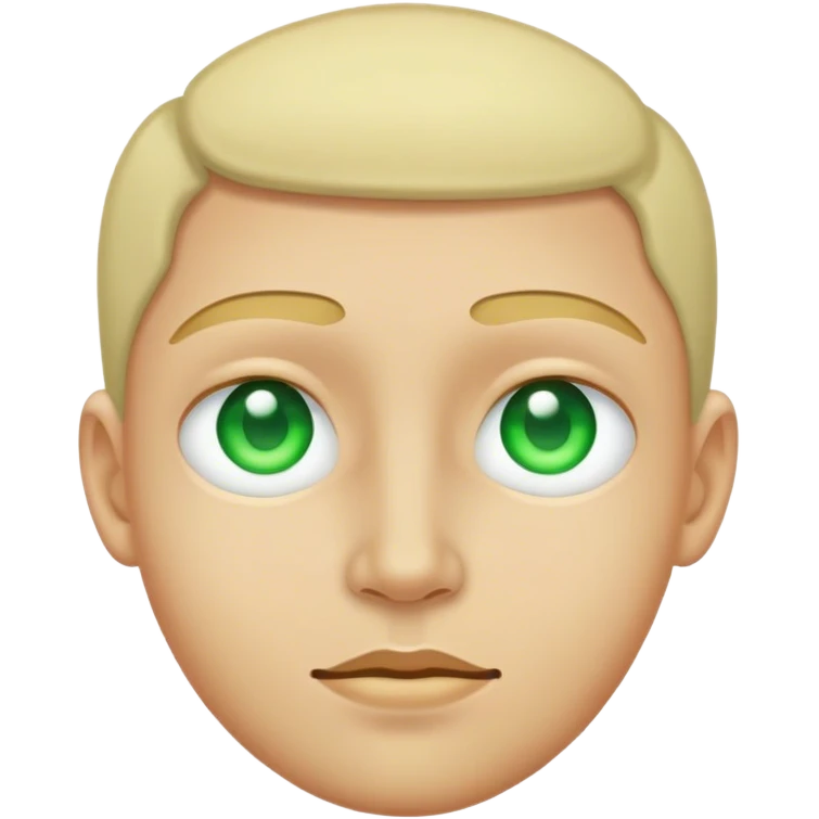 Face and eyes green  emoji