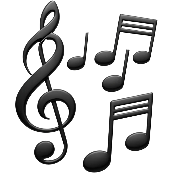music notes emoji