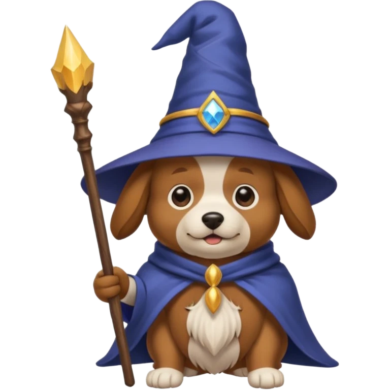 Dog wizard emoji