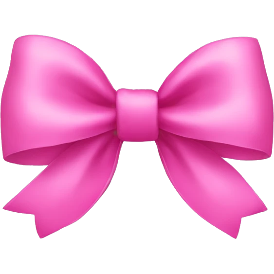 Pink bow emoji