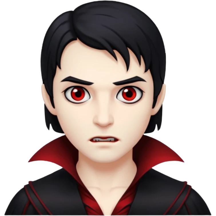 vampiro com cabelo preto  emoji