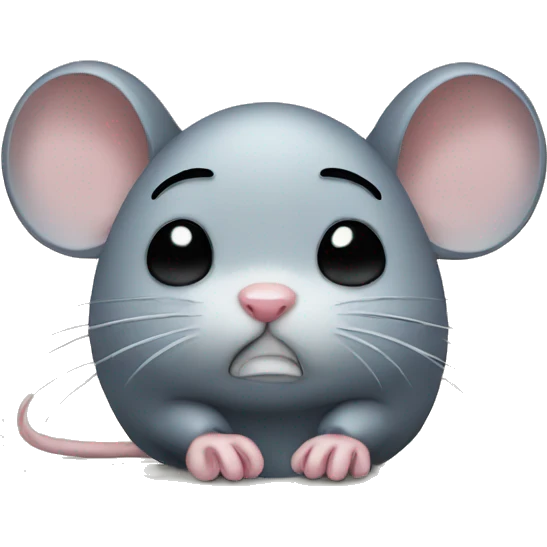 sad mice crying emoji