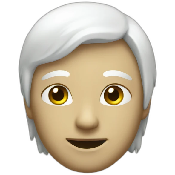 Chat blanc emoji