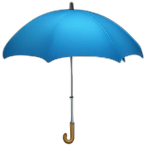 Blue umbrella emoji