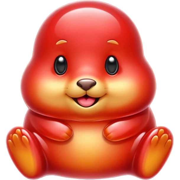 red jelly candy gopher emoji