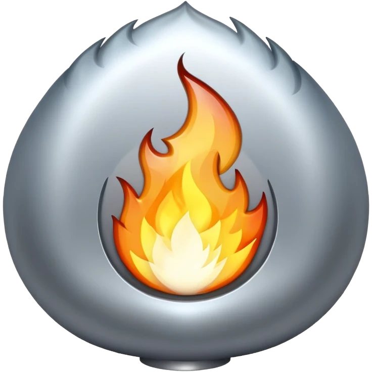 Silver fire  emoji