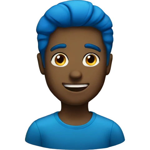 Blue emojis emoji