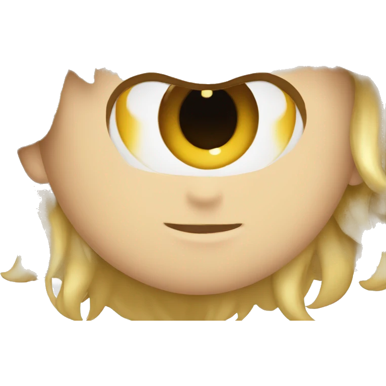 Pignon blond au yeux bleui emoji