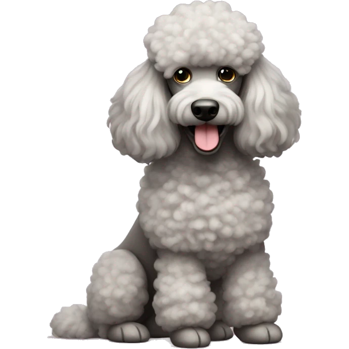 oversized poodle  emoji