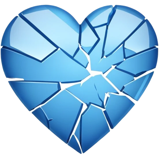 Blue heart heartbreak  emoji