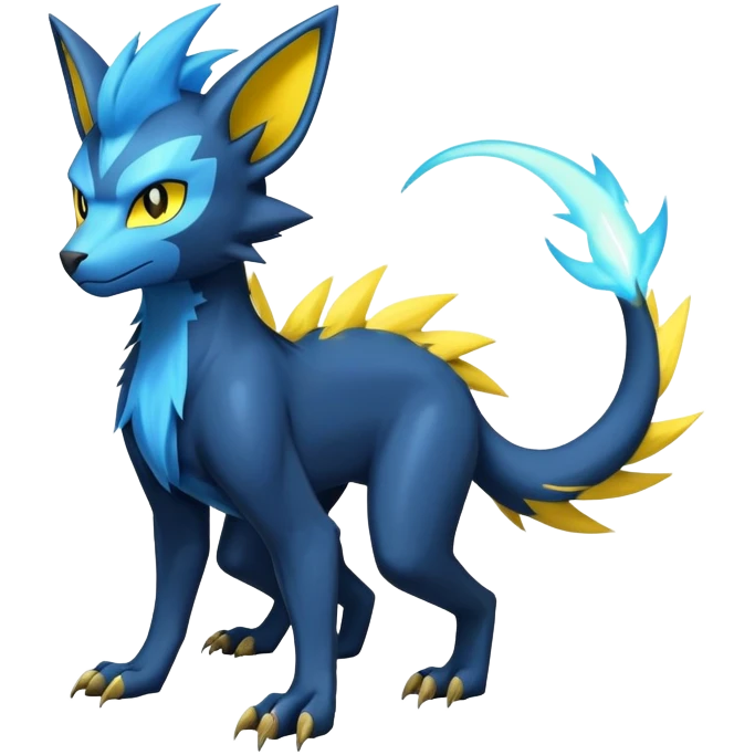 Manectric-Luxray-Draco-Fakémon-hybrid-creature (full body), 4 legs emoji