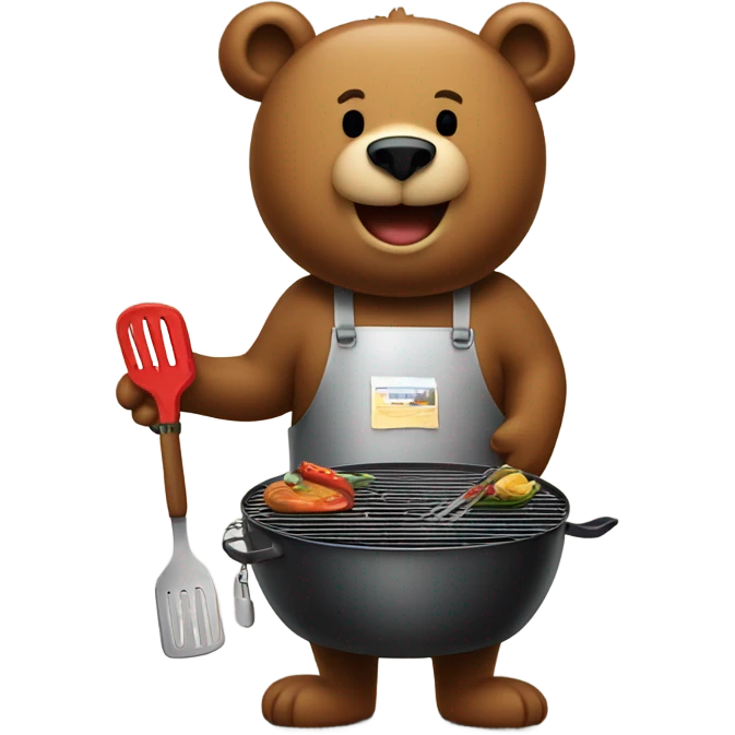 Bear grilling  emoji
