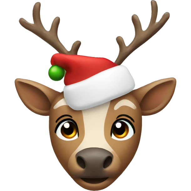 Christmas reindeer emoji