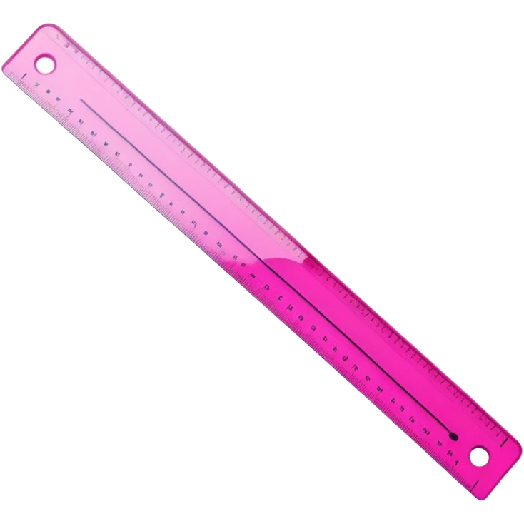 mac os icon, ruler, measures, bright pink emoji