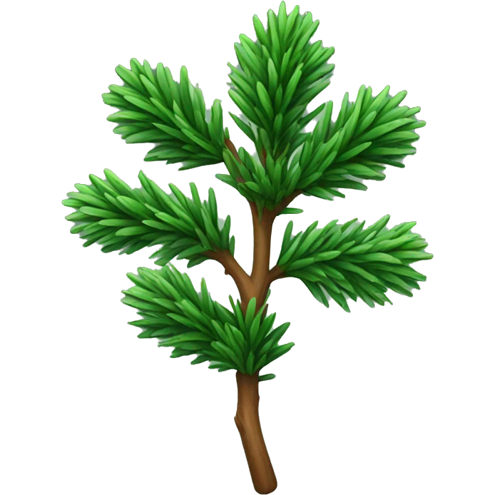 Spruce branch without decorations emoji