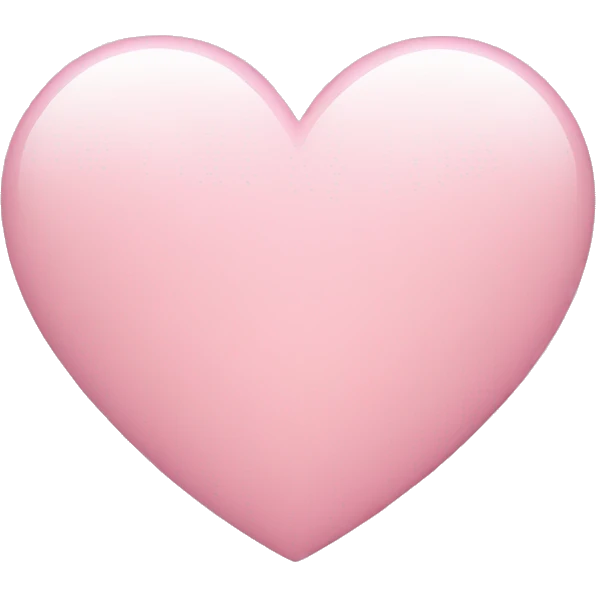 light pink heart emoji