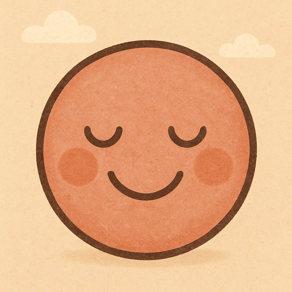 rose gold emoji, flat warm colors style, modern icon emoji