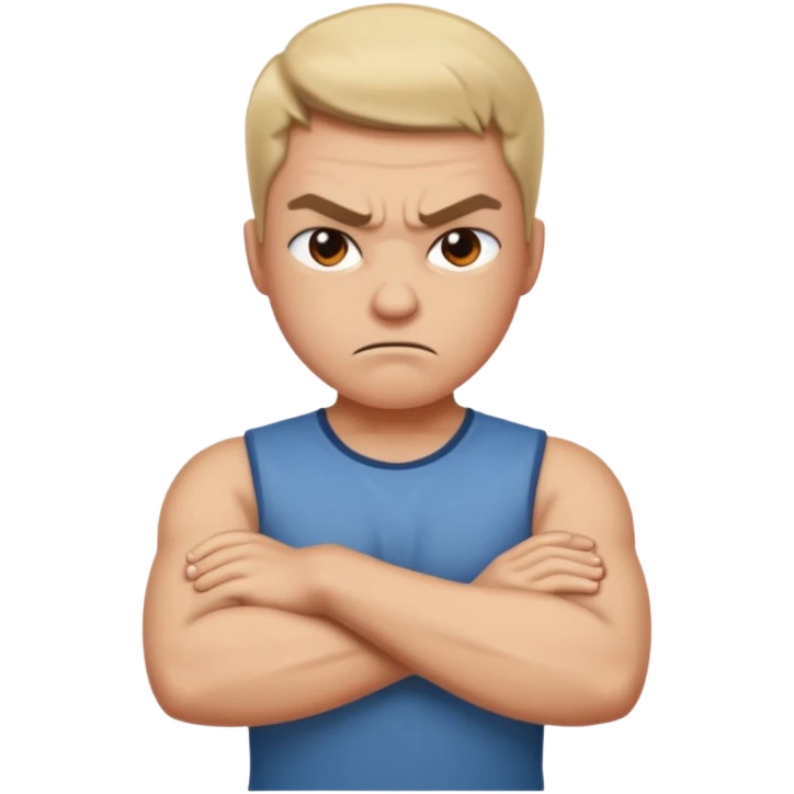 angry with arms crossed  emoji