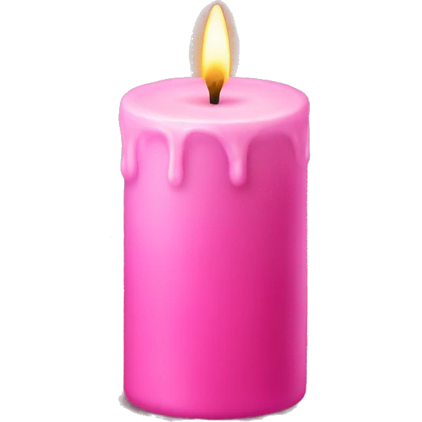 pink candle emoji