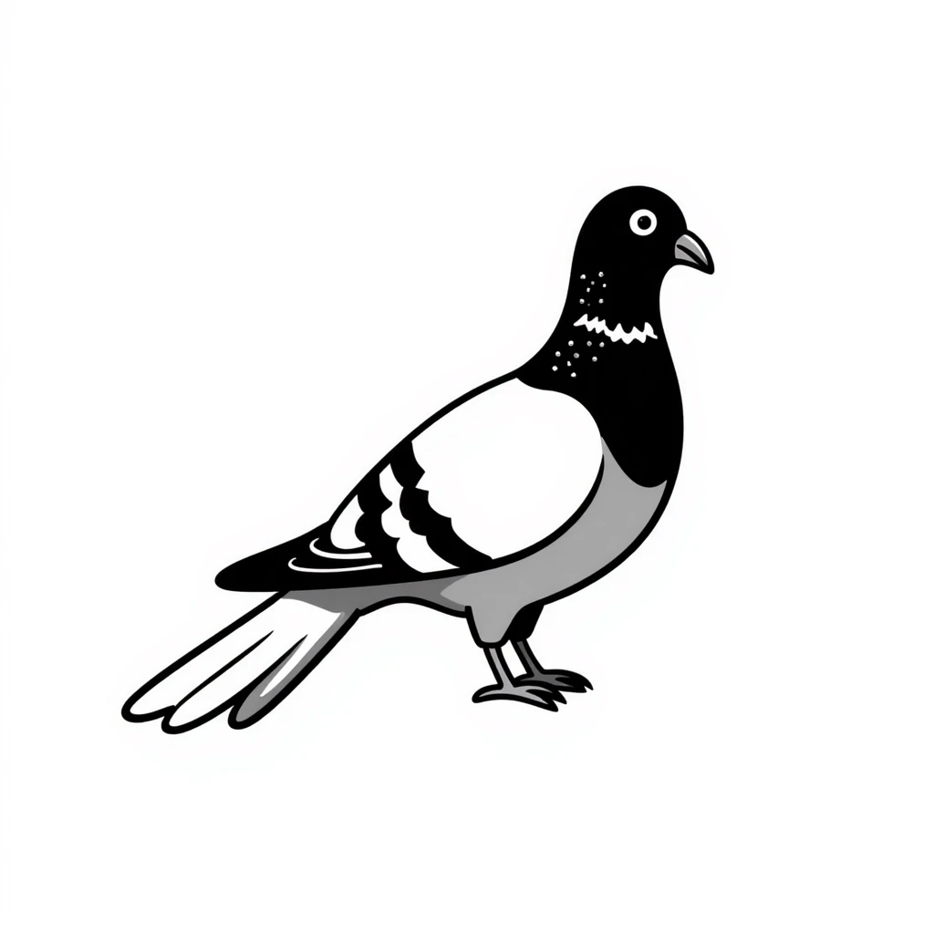 Nicobar pigeon with shimmering colorful feathers and white tail emoji