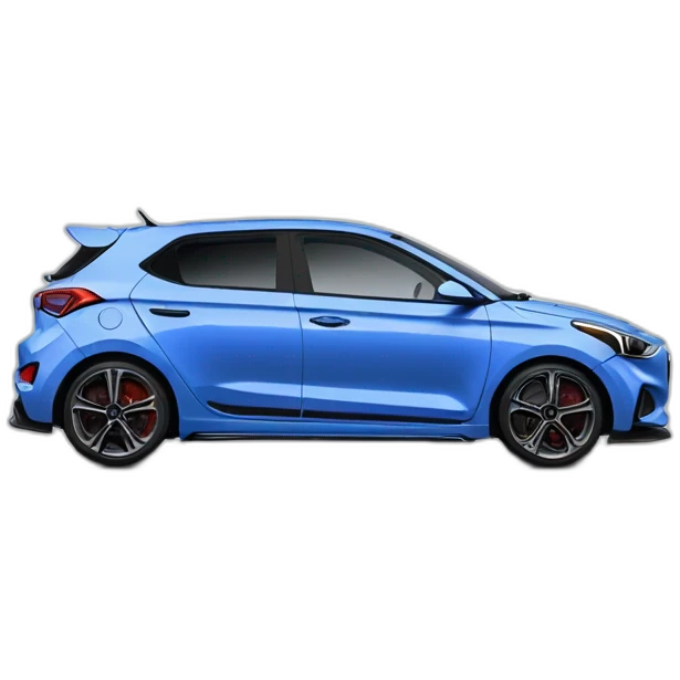 Hyundai I 20 N blue performance emoji