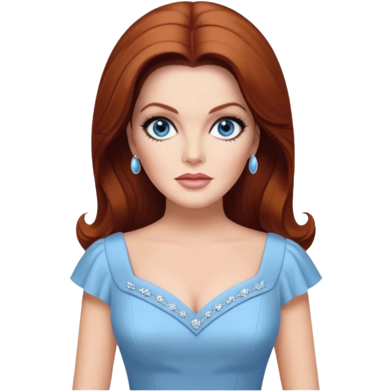 priscilla presley in movie pastel blue dress emoji