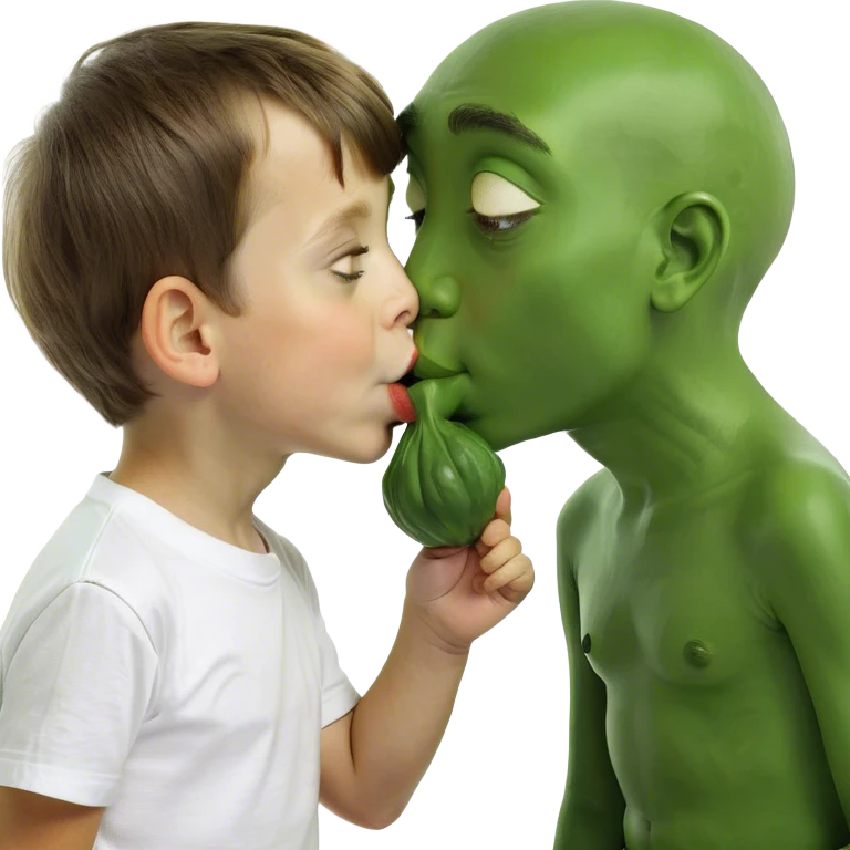 Boy kissing boy funny emoji