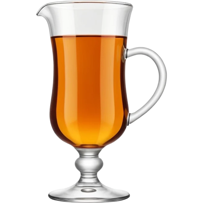 Turkish tea glass in “ince belli bardak” emoji
