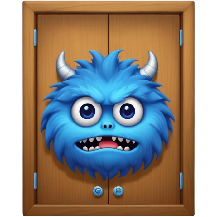 Monster on the closet  emoji
