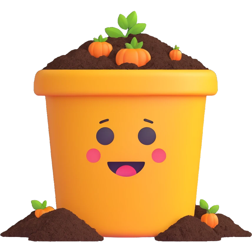 compost bin emoji, representing waste reduction and eco-friendliness, modern emoji style emoji
