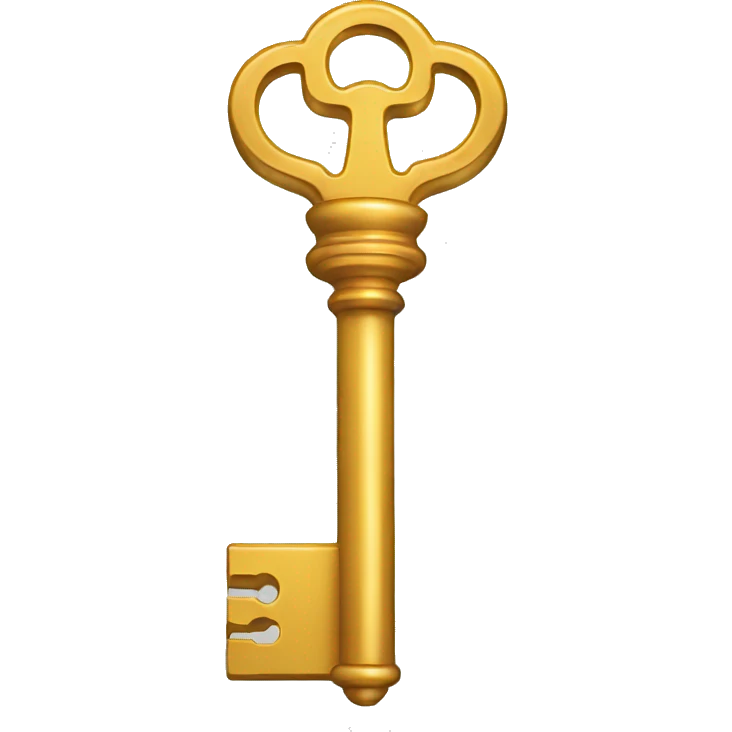 shining key emoji