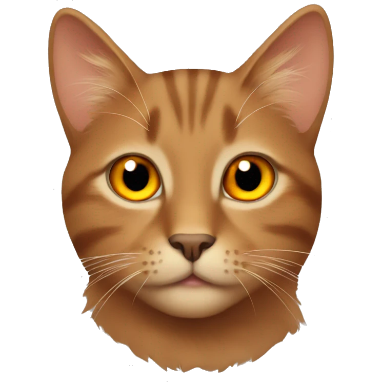 Brown Cat with orange star  emoji